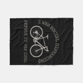 Fietsband Lover Bike Riding Bicycle Sociale Afstan Fleece Deken (Voorkant (Horizontaal))