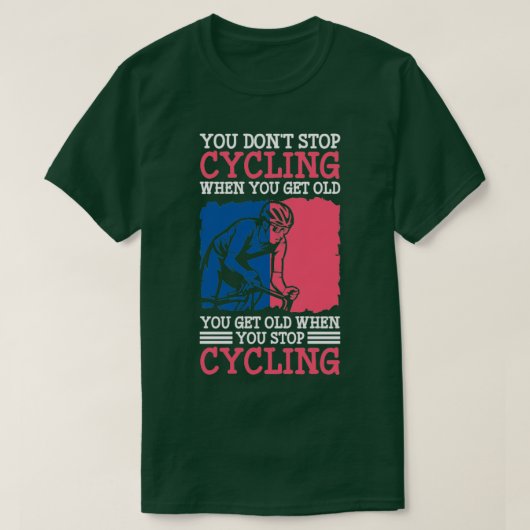 Fietsbiking Fitness - rondleiding fietsen T-shirt (Design voorkant)