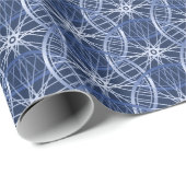 Fietsblauw wielpatroon fietsen cadeaupapier (Rol Hoek)