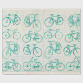 Fietsblauwdruk voor verpakkingspapier cadeaupapier (Vlak)