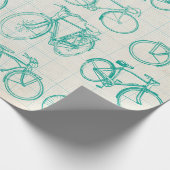 Fietsblauwdruk voor verpakkingspapier cadeaupapier (Hoek)