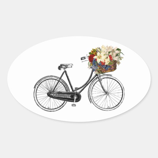 Fietsbloem  plakboek sticker (Voorkant)