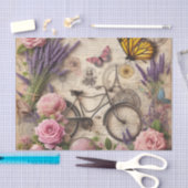  fietsbloemen en vlinders decoupage tissuepapier (Craft)