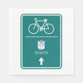 Fietsbord Zuid-weg Servet (Voorkant)