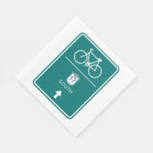 Fietsbord Zuid-weg Servet (Hoek)