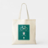 Fietsbord Zuid-weg Tote Bag (Achterkant)