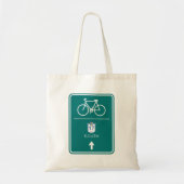 Fietsbord Zuid-weg Tote Bag (Voorkant)