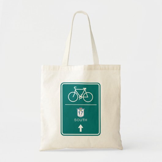 Fietsbord Zuid-weg Tote Bag (Voorkant)