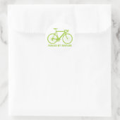 Fietsbrandstof door Natuur Ronde Sticker (Tas)