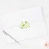 Fietsbrandstof door Natuur Ronde Sticker (Envelop)