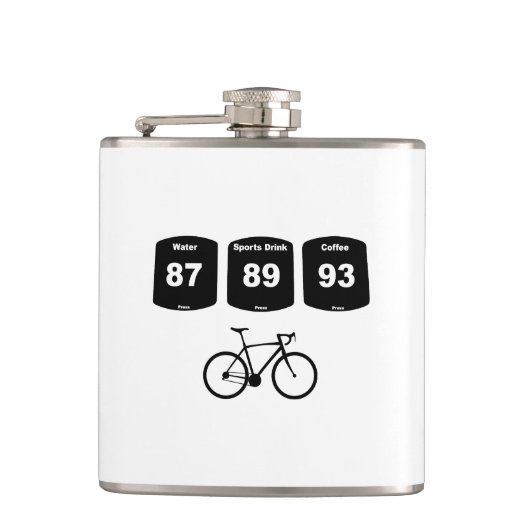 Fietsbrandstof: water, Drink in de sport, koffie Heupfles (Voorkant)