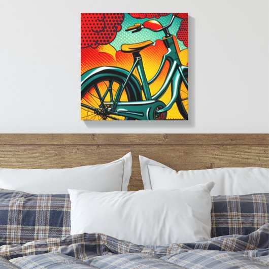 fietsbriljantie canvas afdruk (Insitu (Slaapkamer))