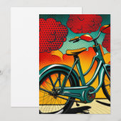 fietsbriljantie feestdagenkaart (Voorkant / Achterkant)