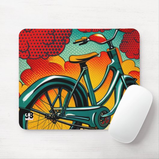 fietsbriljantie muismat (Met muis)