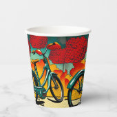 fietsbriljantie papieren bekers (Voorkant)