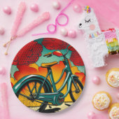 fietsbriljantie papieren bordje (Feest)