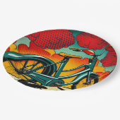 fietsbriljantie papieren bordje (Gekanteld)