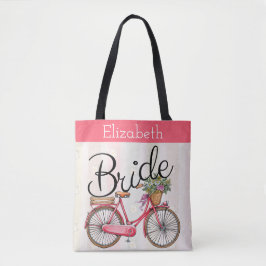 Fietsbruid op maat tote bag