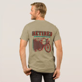 Fietscadeau-ontwerp voor pensionering Tri-Blend shirt (Voorkant)