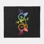 Fietscat Lgbt Fleece Deken (Voorkant (Horizontaal))