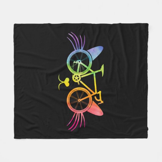 Fietscat Lgbt Fleece Deken (Voorkant (Horizontaal))