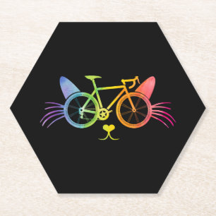 Fietscat Lgbt Kartonnen Onderzetters