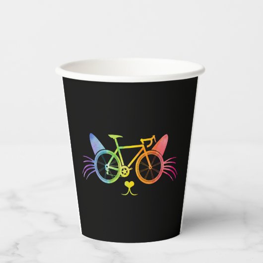 Fietscat Lgbt Papieren Bekers (Voorkant)
