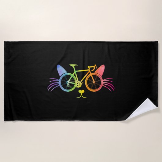 Fietscat Lgbt Strandlaken (Voorkant)