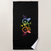 Fietscat Lgbt Strandlaken (Voorkant)
