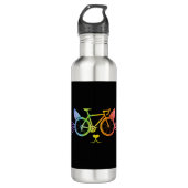 Fietscat Lgbt Waterfles (Voorkant)