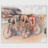  fietscène cadeaupapier (Vlak)