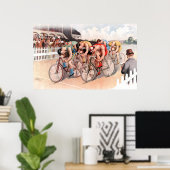 fietscène poster (Thuiskantoor)