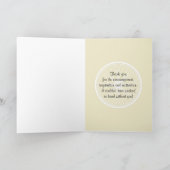 Fietscoach fietser dank u kaart (Binnen)