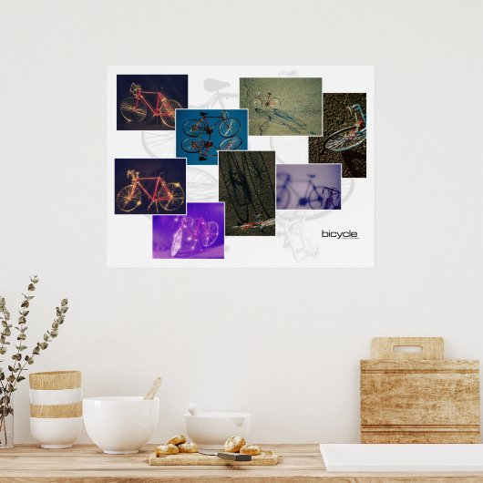 Fietscollage Poster (Keuken)