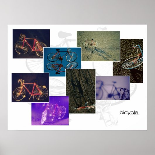 Fietscollage Poster (Voorkant)