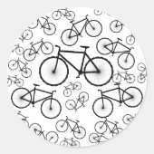 Fietscollage Ronde Sticker (Voorkant)