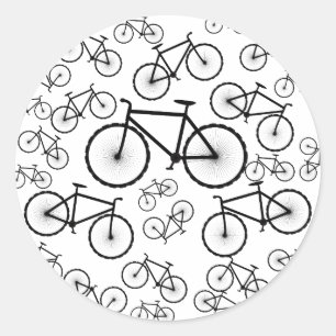 Fietscollage Ronde Sticker