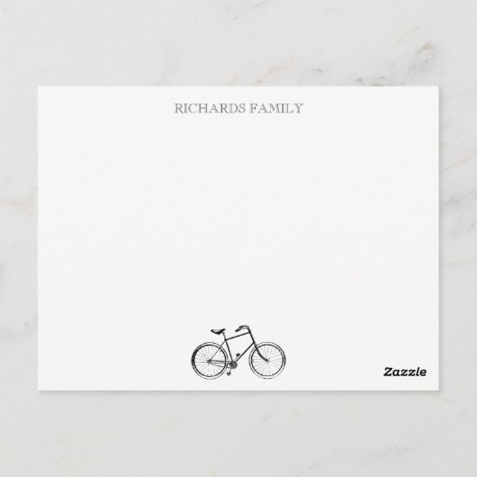 Fietscorrespondentiekaarten Briefkaart (Achterkant)