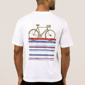 fietscultuur stijlvolle mode fiets t-shirt (Achterkant)