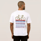 fietscultuur stijlvolle mode fiets t-shirt (Achterkant volledig)