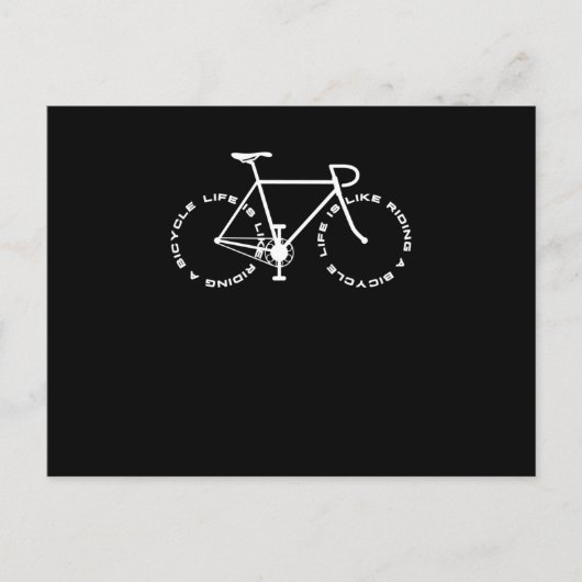 Fietscyclist Briefkaart (Voorkant)