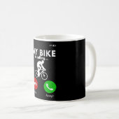 Fietscyclist Funny Gift Cadeau Idee Koffiemok (Voorkant rechts)