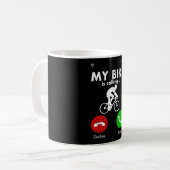 Fietscyclist Funny Gift Cadeau Idee Koffiemok (Voorkant links)