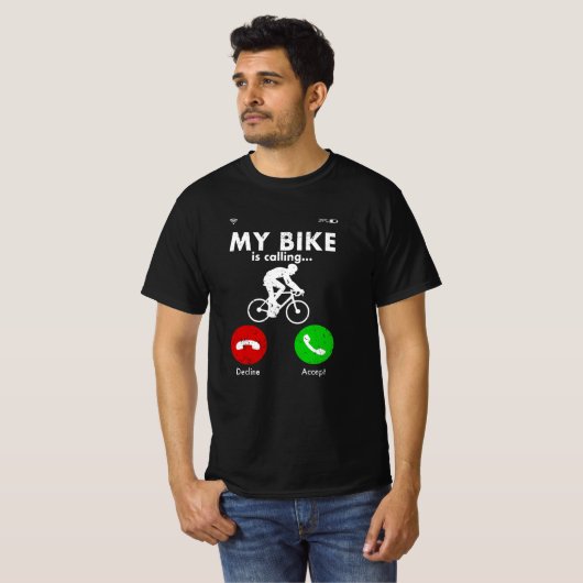 Fietscyclist Funny Gift Cadeau Idee T-shirt (Voorkant volledig)