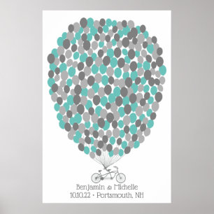 Fietscyclus - 250 handtekeningen, gastboek alterna poster