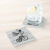 Fietscyclus 2-glas Onderzetter (Schuin)