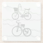 Fietscyclus 2-glas Onderzetter (Achterkant)