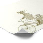 Fietscyclus 7 x5 met Dinosaur Poster (Hoek)