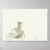 Fietscyclus 7 x5 met Dinosaur Poster (Voorkant)