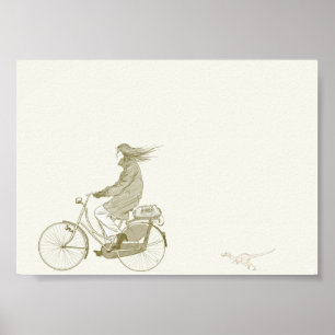 Fietscyclus 7 x5 met inosaur poster